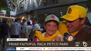 Fans react to Padres playoff win at Petco Park