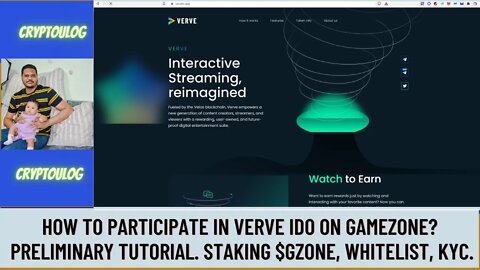 How To Participate In Verve IDO On Gamezone? Preliminary Tutorial. Staking $GZONE, Whitelist, KYC.
