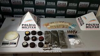 Apreensão em GV: Preso com drogas, munições e dinheiro na noite de Domingo no Bairro Santa Paula.