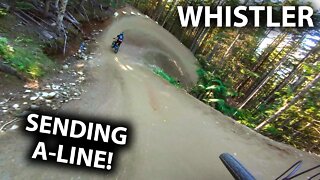 SHREDDING THE WHISTLER BIKE PARK! The ‘Mullet Maiden’ is running so good! | Jordan Boostmaster