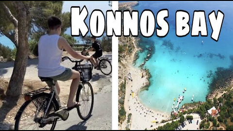 Bike ride from NISSI BEACH AYIA NAPA to KONNOS BAY for a morning dip in the lagoon!