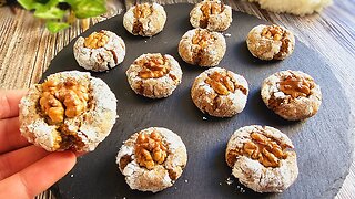 Delicious Nut Cookies! Flour Free, Gluten Free! Perfect for Christmas! No butter!