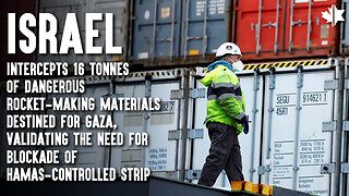 Israel Intercepts Rocket-Making Materials Destined For Gaza, Validating The Need For Blockade