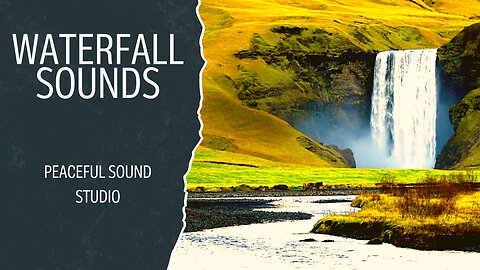 Waterfall Sound no Music | Skogafoss Waterfall in Iceland