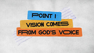 How to Receive Vision for Your Life - Pastor Vlad