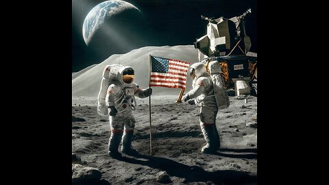 THEN HOW WAS THE AMERICAN FLAG PLANTED ON THE SURFACE OF THE MOON