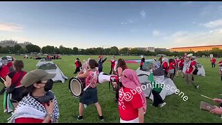 BREAKING: Protesters have just set up an encampment on The Ellipse outside the White House