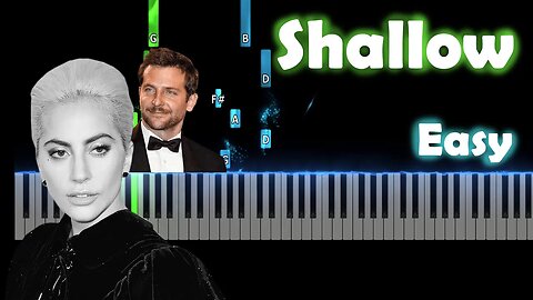 Learn Lady Gaga & Bradley Cooper's 'Shallow' Easy Piano Tutorial