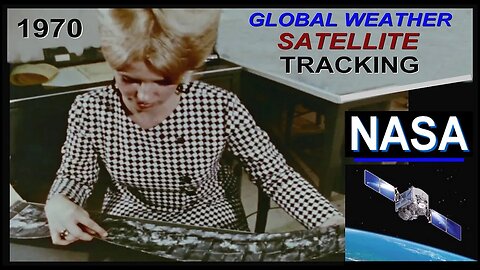 Vintage 1970 NASA Satellite Global Weather Computer Tracking, Forecasting, Science