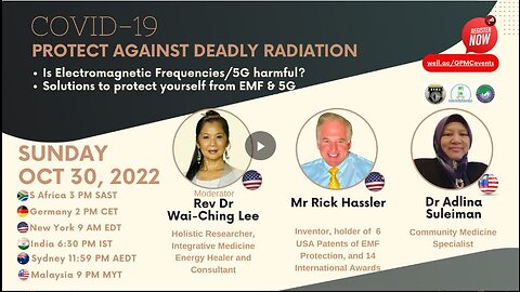 1. Dr Adlina Suleiman - Protect yourself against deadly EMF / 5G radiation (Part 1/3)