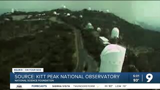 Contreras Fire moves through Kitt Peak Observatory