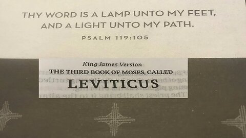 King James Version (KJV) Audio Holy Bible - Old Testament - Leviticus - Chapter 3