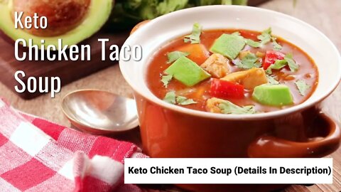 Recipe Keto Chicken Taco Soup #shorts