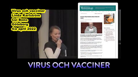 Virus och vacciner med Linda Karlström i Göteborg den 4:e april 2022