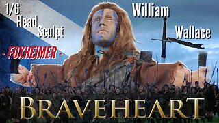 1/6 Scale William Wallace War Paint eyes closed 2 Braveheart action figure custom head sculpt Review