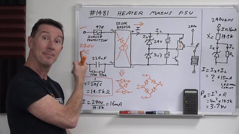 EEVblog 1482 - Mains Capacitor Zener Regulator Circuit