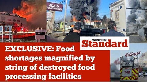 Stock Up On Food! They're Burning Down The Food Processing Plants, Destroying Farms And Animals