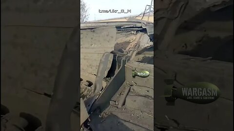 T-80 tank after hitting a TM-62 mine