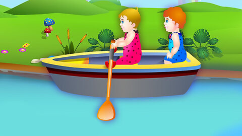 Row Row Row Your boat | Kids Cartoon | Kids Songs & Nursery Rhymes |