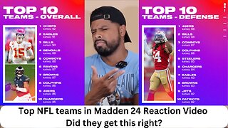 Top NFL teams in Madden 24 Reaction Video Did they get this right? #nfl #madden24 #football #ps5