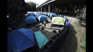 HOMELESS CAMPS SPROUTING UP EVERYWHERE - SIGN OF WHAT'S COMING