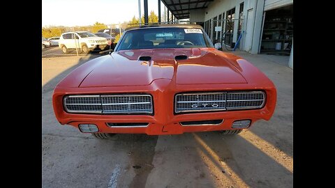 1969 PONTIAC GTO JUDGE CONVERTIBLE, 4 SPEED CAR UP FOR AUCTION