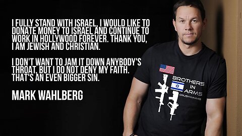 MARK WAHLBERG TAKES A STAND: HOLLYWOOD STAR DEMONSTRATES UNWAVERING SUPPORT FOR ISRAEL