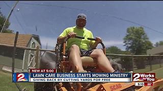 Lawn care business starts 'Mowing Ministry'