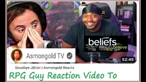 (CRG) RPG Guy Reaction Video To / Goodbye JiDion | Asmongold Reacts