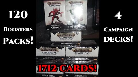 100+ Booster Packs of Warhammer AOS TCG (Free Digital cards to those who scan first)
