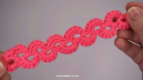 How to crochet crescent braid bookmark simple pattern by marifu6a
