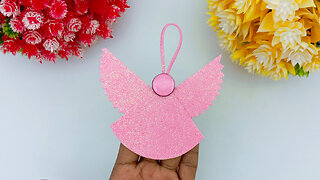 DIY Handmade Angel Making Crafts Idea || Glitter Foam Sheet Craft Ideas
