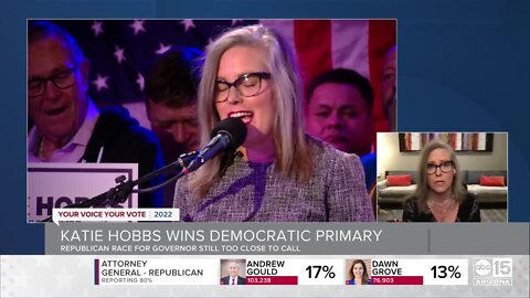 Katie Hobbs speaks out after winning Democratic Primary