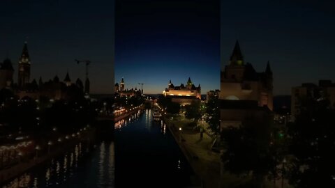 Above the Rideau Canal waiting for the fireworks