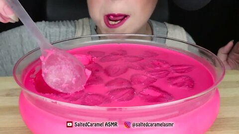 pink strawberry cake asmr