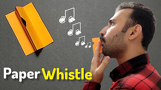 How to Make a "Paper Whistle". DIY Crafts Origami