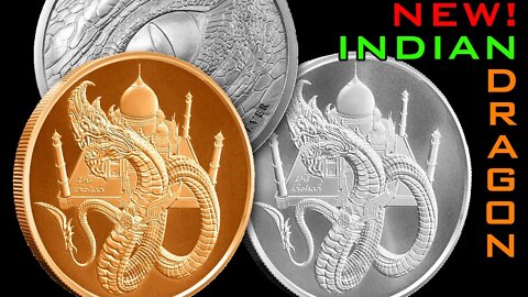 NEW Indian Dragon Silver & Copper Rounds | 5th World Of Dragons Release