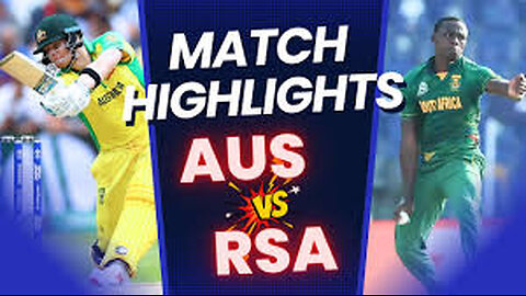 Australia vs south Africa headlights world cup match