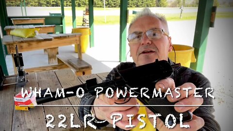 Wham-o powermaster 22lr single shot pistol first shots at the range! Super rare!