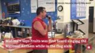 Man receives applause as he sings national anthem inside a Wal-Mart | Rare News