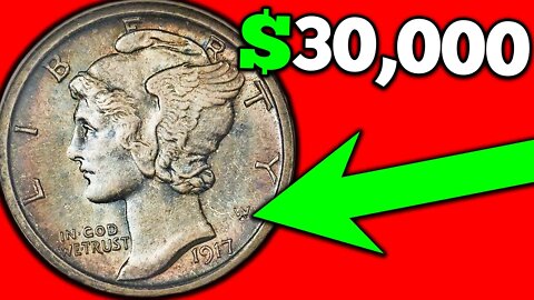 1917 Silver Mercury Dime Coins Worth A LOT of Money!!
