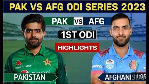 Pakistan vs Afghanistan 1st odi series 2023 highlight