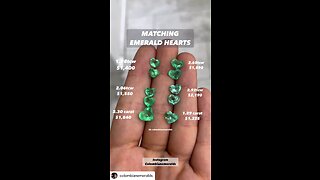 Real Earth mined heart cut shape natural Colombian emeralds with certification and wholesale pricing