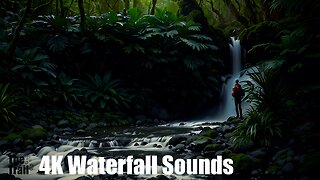 Ambient Waterfall Sounds - Pacific Northwest | (AI) Audio Reactive Realistic | To Hike