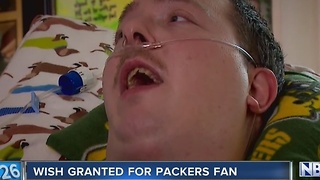 Packers fan has his final wish granted