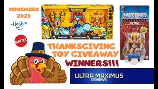 🦃 Thanksgiving Toy Giveaway WINNERS | November 2023