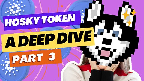 Hosky Token - A Deep Dive (#Cardano Token) Part 3