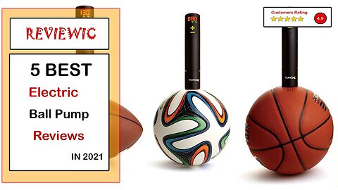 ONG NAMO Electric Ball Pump Portable Ball Pump for Sports Balls, Air Pump for Basketball Soccer...