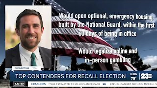 Top contenders for recall election