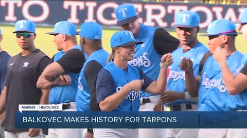 Rachel Balkovec makes historic debut with the Tampa Tarpons